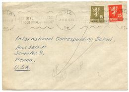 Norway 1948 Cover Oslo To U.S. W/ Machine Cancel Slogan - Briefe U. Dokumente