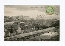 !!! CPA DE LA REUNION DE 1906 : L'HOPITAL MILITAIRE DE ST DENIS - Réunion