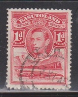 BASUTOLAND Scott # 19 Used - KGVI & Crocodile - 1933-1964 Crown Colony