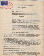 VP12.747 - Acte De 1963 - Entre La S.N.C.F Ligne De PARIS à BORDEAUX - Gare DES CORPS & La Sté PLANCHARD à TOURS - Chemin De Fer