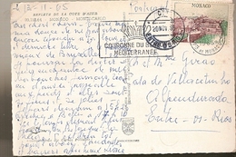 Monaco & Marcofilia, Reflets De Cote D'Azur, Monte-Carlo, Alpendurada, Entre-os-Rios Portugal 1965 (595) - Lettres & Documents