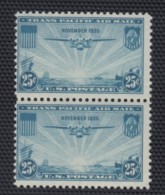 Sc#C20, 25-cent Transpacific 1935 Issue, MNH Pair - 1b. 1918-1940 Neufs