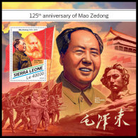 SIERRA LEONE 2018 MNH** Mao Zedong S/S - IMPERFORATED - DH1827 - Mao Tse-Tung