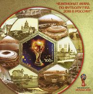 Russia 2018 M/S FIFA Football World Cup Stadiums Soccer Architecture Sports Geography Places Block Stamps MNH - Collections