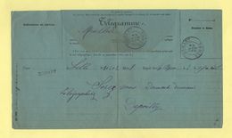 Telegramme - Pour Dompart Somme De Lille - 1893 - Telegraphie Und Telefon