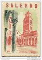 Salerno 50er Jahre - Faltblatt Mit 14 Abbildungen Teilweise Illustriert A. Pezzini - Text Italienisch - Italie