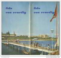 Venedig - Lido 50er Jahre - Faltblatt Mit 14 Abbildungen - Italie