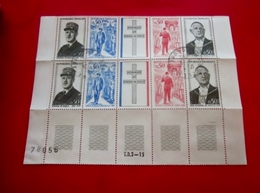 Hommage Au Général DE GAULLE à Brazzaville-Juin 40-Paris 44-Timbres France 2 Blocs & Feuillet Oblitérés En Gomme Neuve** - Used