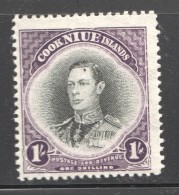King George VI  1/-  SG 75  UM - Niue