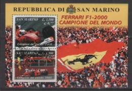 SAN MARINO 2001 FOGLIETTO LA FERRARI CAMPIONE DEL MONDO SASS. 61 USATO VF - Usati