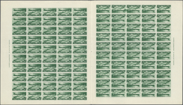 00665 Thematik: Schiffe-U-Boote / Ships-submarines: 1938, Spain. Complete DOUBLE SHEET Of 2 Times 50 Stamp - Schiffe