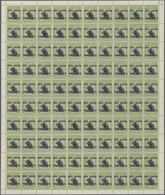 00671 Thematik: Tiere, Fauna / Animals, Fauna: 1918, North Borneo. Set Of 11 Complete Sheets Of 100 Of The - Sonstige & Ohne Zuordnung