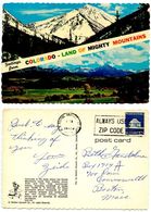 United States 1975 Postcard Greetings From Colorado - Rocky Mountains - Rocky Mountains