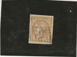 EMISSION DE BORDEAUX -N° 43 A OBLITERE -TTB -SIGNES BRUN ET CALVES - COTE : 90 € - 1870 Bordeaux Printing