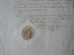 1699 ANCIENT BEAUTIFUL DOCUMENT OF KING LEOPOLDO ..EMPEROR OF AUSTRIA-UNGHERIA / ANTICO DOCUMENTO - Gebührenstempel, Impoststempel