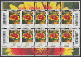 !a! GERMANY 2018 Mi. 3399 MNH SHEET(10) - Flowers: Indian Blanket - 2011-2020