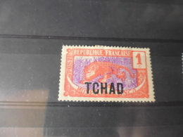 Tchad  TIMBRE POSTE   YVERT  N° 1* - Ungebraucht