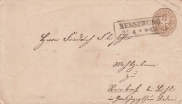 Allemagne Prusse Entier Postal Merseburg - Other & Unclassified
