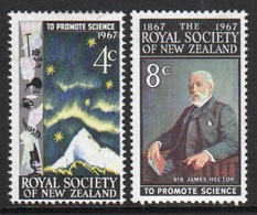 New Zealand Set Of Stamps Issued In 1967 To Celebrate The Royal Society. - Ongebruikt