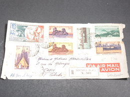 NOUVELLE CALÉDONIE - Enveloppe ( Devant ) En Recommandé De Nouméa Pour Caen En 1949 - L 20137 - Briefe U. Dokumente