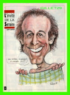 SPORT BASEBALL - MAGAZINE 7 JOURS - CARICATURE DE SERGE CHAPLEAU, 1993 - GARY CARTER, RECEVEUR DES  EXPOS DE MONTRÉAL - Altri & Non Classificati