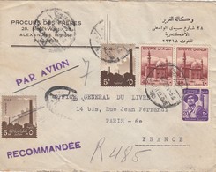 EGYPTE. LETTRE. 24 MAI 59. PROCURE DES FRERES ALEXANDRIE POUR  PARIS  / 4 - Covers & Documents