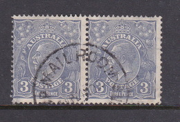 Australia 1932 SG 128 King George V Head 3d Blue Used Pair - Oblitérés