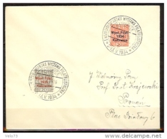 POLOGNE N° 373A+373B SUR LETTRE OBLITERES DE L'EXPO PHIL DE 1934 DE KATOVICE SUPERBE - Covers & Documents