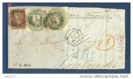 GRANDE BRETAGNE N° 7 EN PAIRE + 26 SUR DEVANT DE LETTRE - Used Stamps