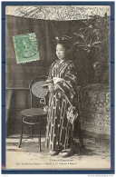 CARTE POSTALE FEMME JAPONAISE OBLITEREE DE TRAVINH DE 1910 TTB - Lettres & Documents