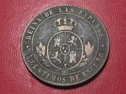 Espagne - 5 Centimos De Escudo 1868 OM 2954 - First Minting