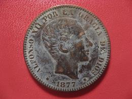 Espagne - 10 Centimos 1877 OM 2989 - First Minting