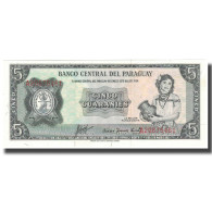 Billet, Paraguay, 5 Guaranies, KM:195a, SPL - Paraguay