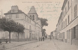 95 - SAINT BRICE - L' Eglise Et La Grande Rue - Saint-Brice-sous-Forêt