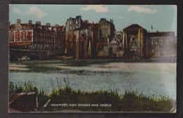 View Of Bridge & Castle In Newport, Wales Unused - Corner Wear - Monmouthshire