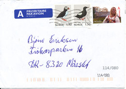 Norway Cover Sent To Denmark (the Cover Is Bended In The Left Side) - Briefe U. Dokumente