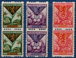 Nederland 1925 Kinderzegels Roltandingparen NVPH R71/73 Postfris Mi 164-166 Vertical Pairs MNH - Ongebruikt