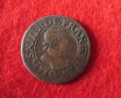 Double Tournois Au Buste Enfantin De Louis XIII 1619 G - 1610-1643 Luis XIII El Justo