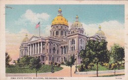 Iowa Des Moines State Capitol Building 1934 Curteich - Des Moines