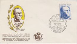 Belgie 1957 Adolphe Max 1w FDC (39729) - 1951-1960