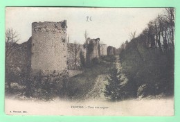 CPA - SEINE ET MARNE - PROVINS - TOUR AUX ENGINS - Image Légèrement Colorisée - éditeur A. Vernant - Provins