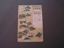 Saale Karte Nach Lause 1902 - Bad Kösen