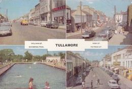 Postcard Tullamore Co Offaly William St High St Patrick St & Swimming Pool [ Cardall ] My Ref  B22755 - Offaly