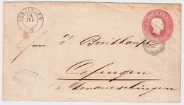 3 Kr. GA (U.9) Mit Nummern-Stp .auf GA !!  , R! , #a809 - Postal  Stationery