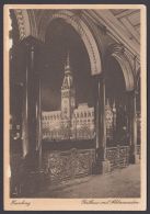 Mi-Nr. PP2 B8/08, "Hamburger Rathaus", Links Kl. Haftstelle, * - Private Postcards - Mint