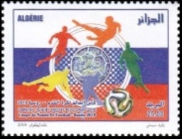 ALGERIA ALGERIE 2018 - SOCCER WORLD CUP RUSSIA COUPE DU MONDE DE FOOTBALL RUSSIE FLAG DRAPEAU - MNH - 2018 – Russie