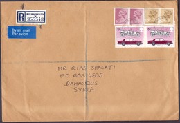 Great Britain Registered Mail Cover Sent To SYRIA - Territorio Britannico Dell'Oceano Indiano