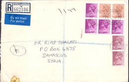 Great Britain Registered Mail Cover Sent To SYRIA - Territorio Britannico Dell'Oceano Indiano