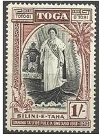 Tonga - 1944 Queen Salote  Silver Jubilee MLH *     SG 87  Sc 86 - Tonga (...-1970)