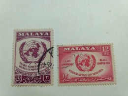 Malaysia MAlaya 1958 Used  UN Economic Commission Asia & Far East Conference Set - Federation Of Malaya